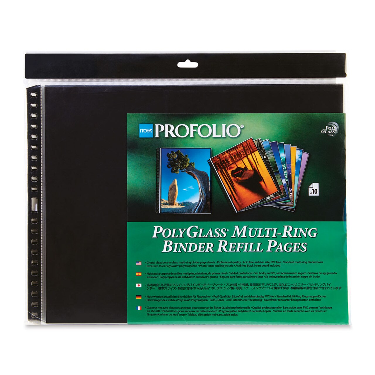 Itoya PolyGlass Refill Page Pack - 11" x 14", Landscape, Pkg of 10